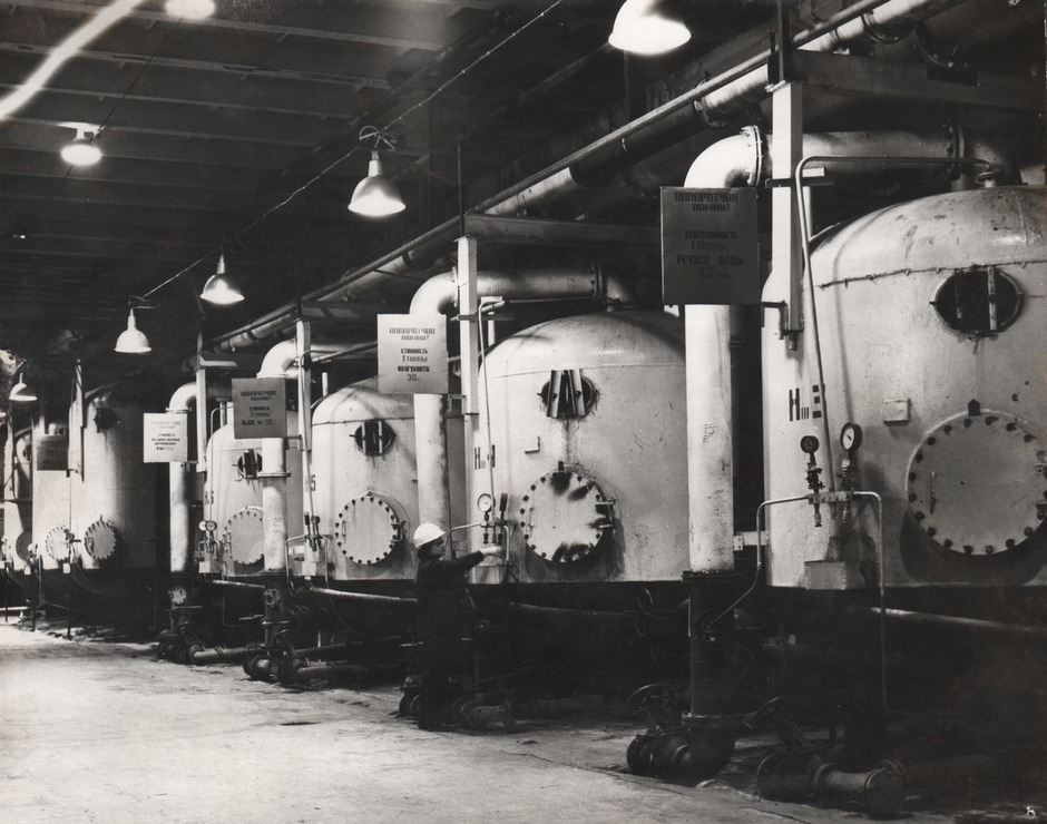 Filtering area of the Chemical Water Treatment Plant-1, 1967