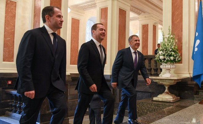 Dmitry Medvedev holds in Kazan three events in one visit