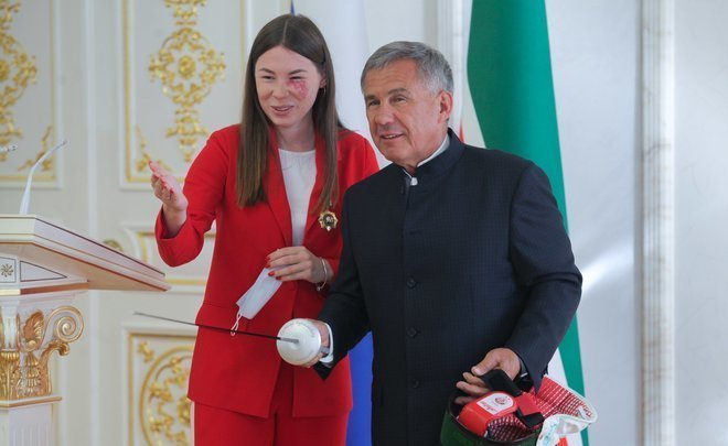 Épée from champion to president, awards from Minnikhanov to athletes