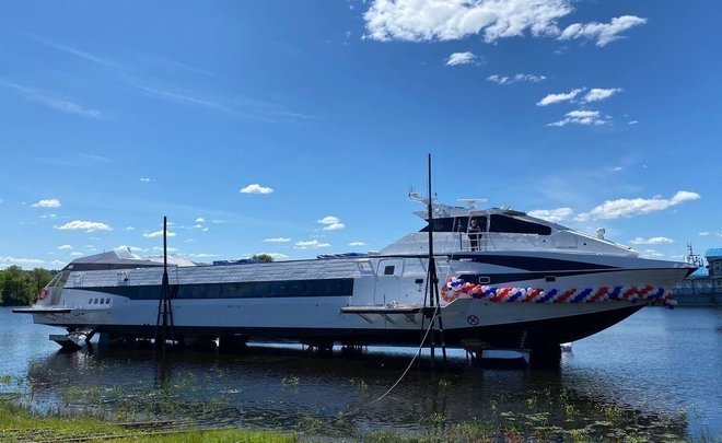 Meteor 2020 on hydrofoils launched in Zelenodolsk