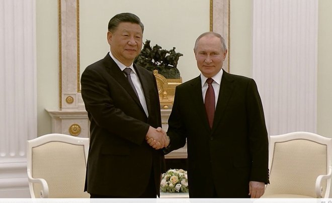 ‘The development and prosperity of Russia rhas eached rapid progress’: Xi Jinping meets with Vladimir Putin