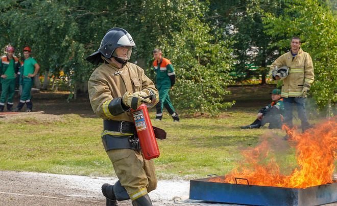 Voluntary fire brigade competition ends at TAIF-NK