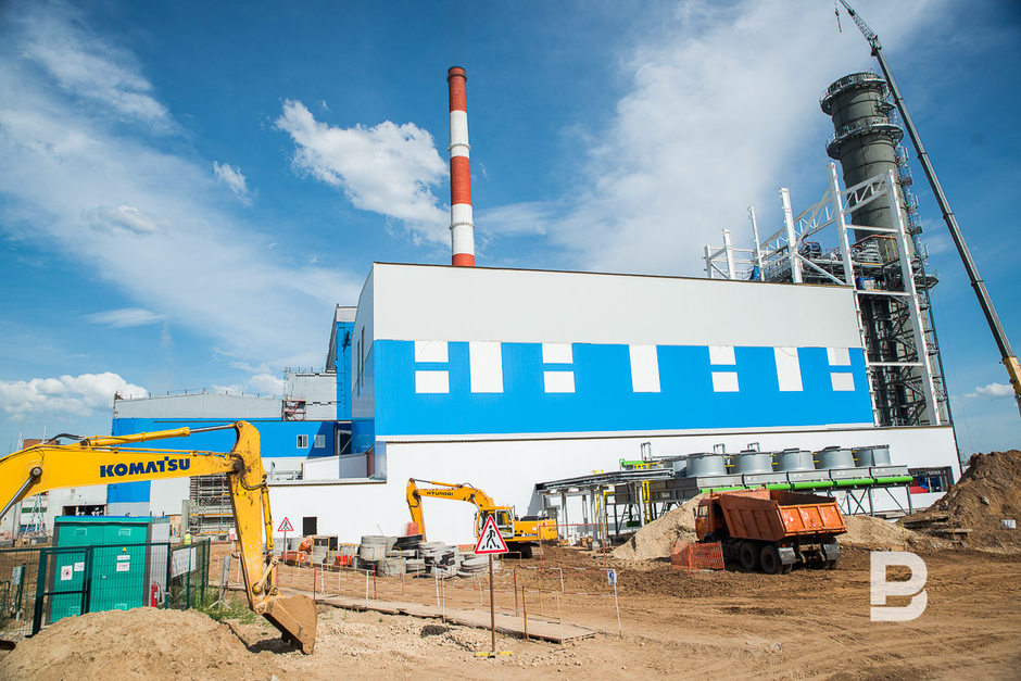 Main building of the gas turbine unit under construction