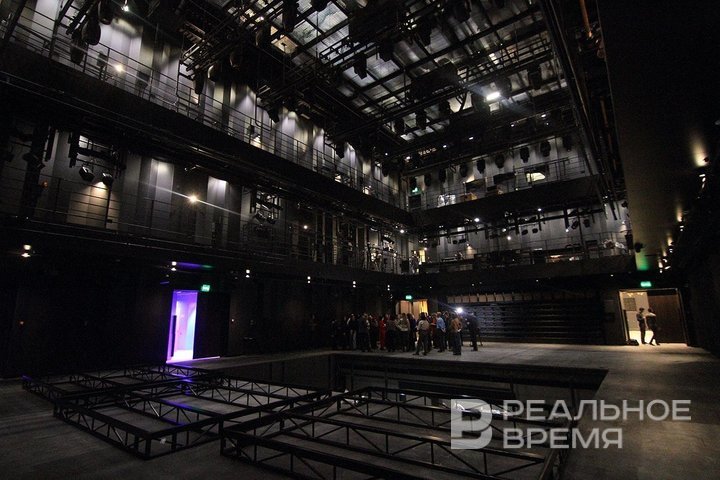 Kamal Theatre backstage: outdoor laboratory, rehearsal rooms and children's play area